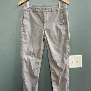 Women's J. Crew Factory High-Rise Girlfriend Chino Gray 6 EUC